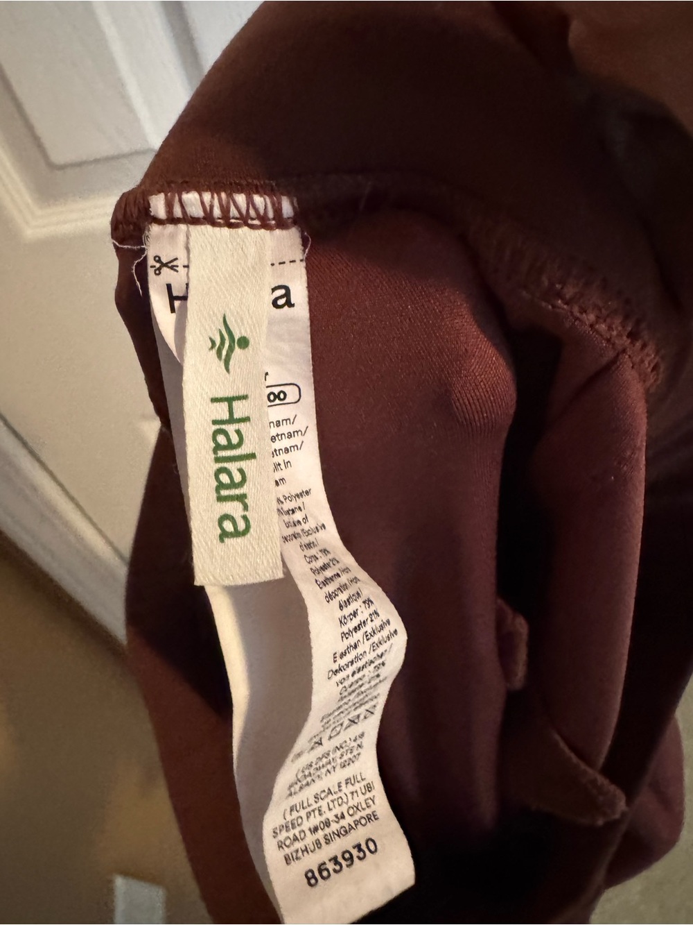 HALARA Wide-Leg Pants in Deep Rust - Picture 3 of 4